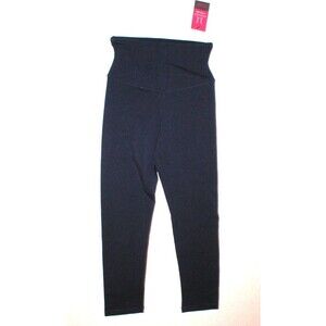New Womens Activewear Leggings Yummie Tummie Blue Pants Yoga Pilates Gray XS Drk